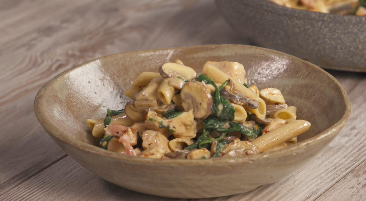 Creamy Chicken and Mushroom Pasta: Operation Transformation