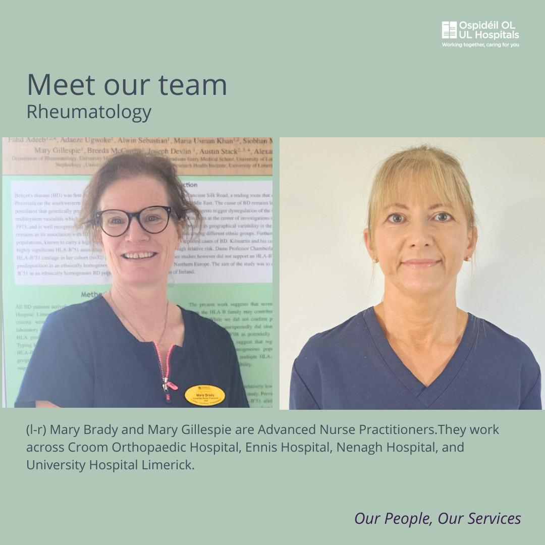 Our People Our Services - Rheumatology Team