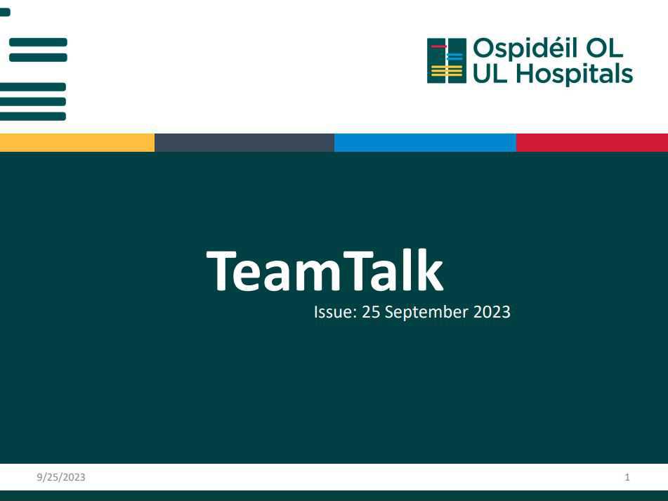 TeamTalk 25th September 2023