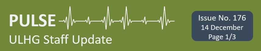 PULSE ULHG Staff Newsletter No. 176