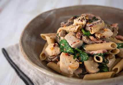 Creamy Chicken and Mushroom Pasta - Operation Transformation 