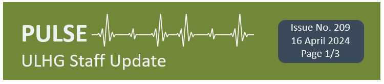 PULSE ULHG Staff Newsletter No. 209