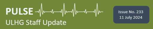Pulse ULHG Staff Newsletter No 233 Pulse ULHG Staff Newsletter No 233