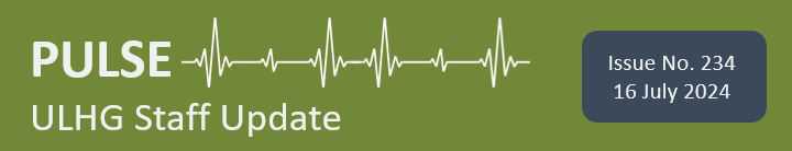 Pulse ULHG Staff Newsletter No 234 Pulse ULHG Staff Newsletter No 234