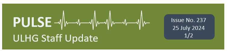 Pulse ULHG Staff Newsletter No 237 Pulse ULHG Staff Newsletter No 237