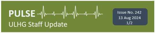 Pulse ULHG Staff Newsletter No 242 Pulse ULHG Staff Newsletter No 242