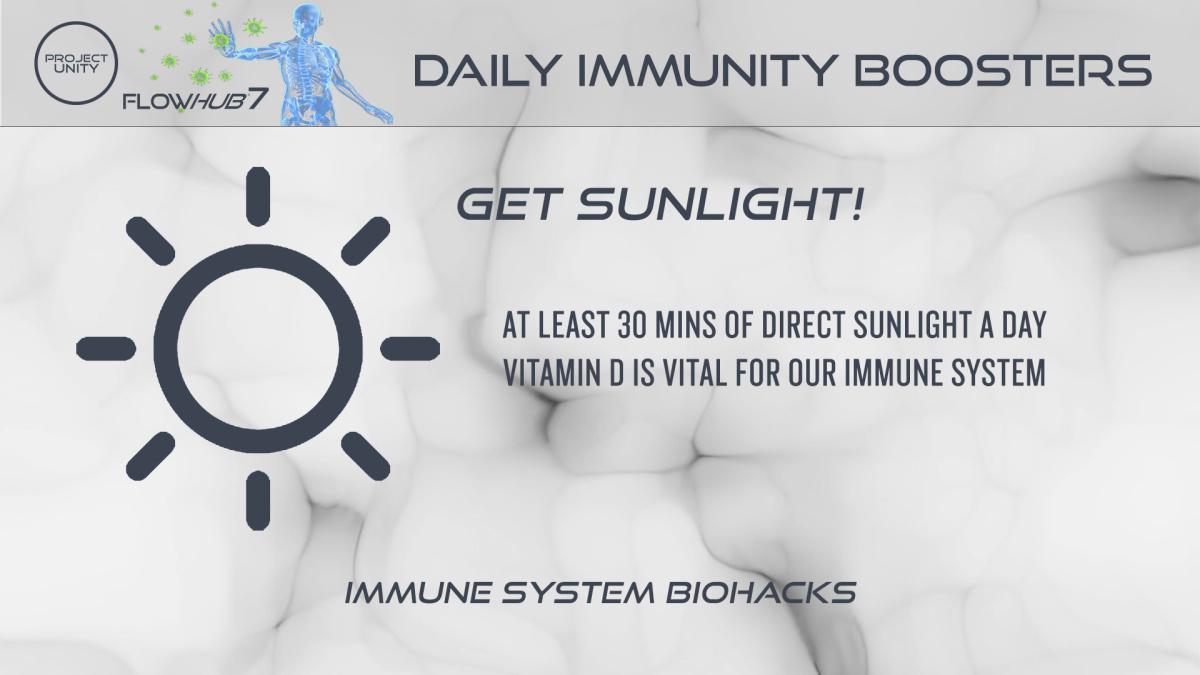 Daily immunity booster - Get sunlight