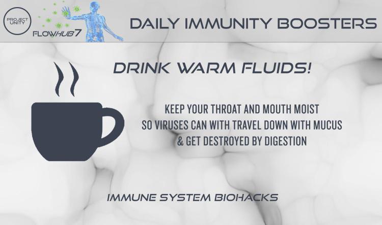 Daily immunity booster - Drink warm fluids
