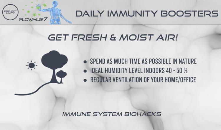 Daily immunity booster - Get fresh & moist air