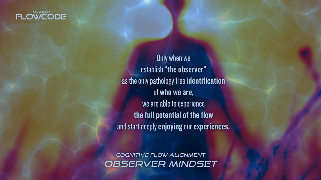 FlowCode - Observer mindset - Establish the observer as only pathology free identification