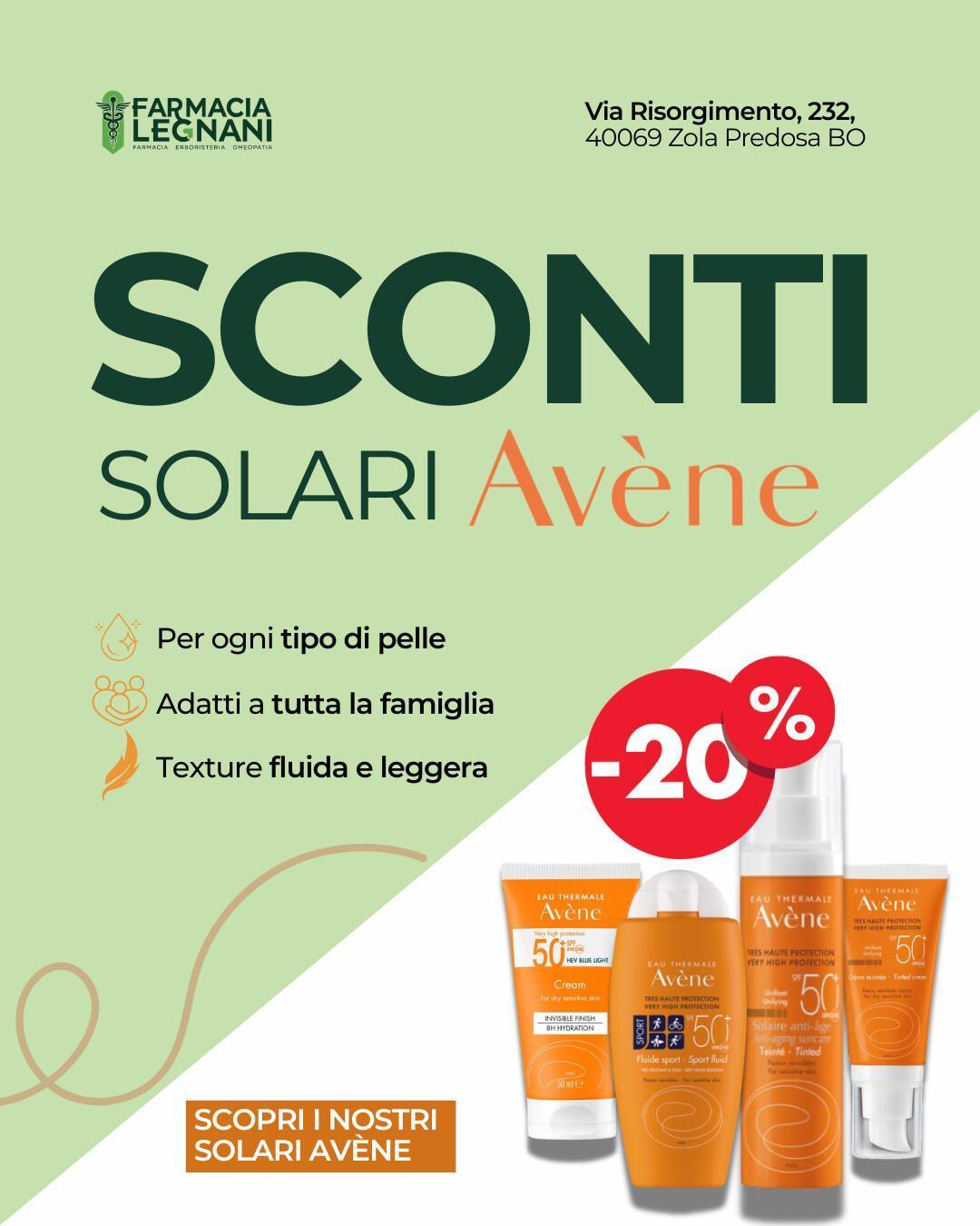 ☀️Solari Avène -20% per l'estate ☀️Solari Avène -20% per l'estate