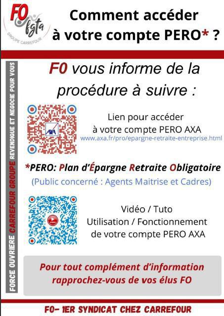 Accéder à votre compte PERO 