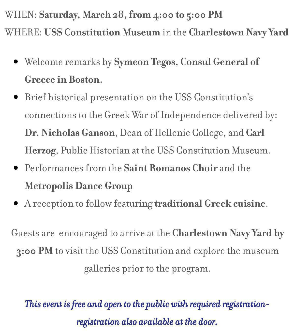 Greek Independence & the USS Constitution