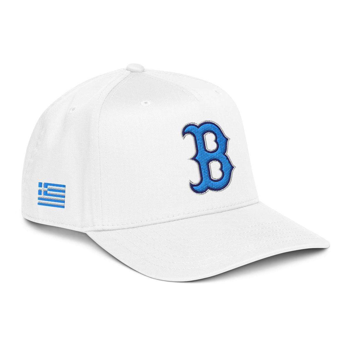 Greek Heritage Red Sox "B" Baseball Cap Greek Heritage Red Sox "B" Baseball Cap