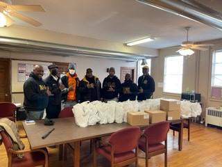 Members of Alpha Phi Alpha Fraternity Help The BFC Distribute Thankgiving Baskets 