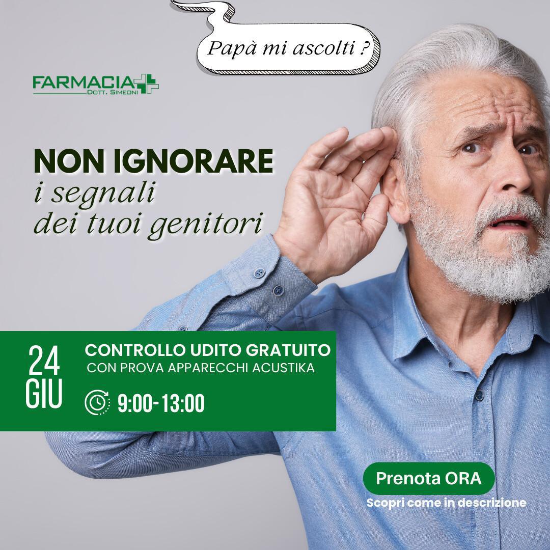 🦻🏻Controllo dell'udito GRATUITO (con prova apparecchi Acustika) 🦻🏻Controllo dell'udito GRATUITO (con prova apparecchi Acustika)