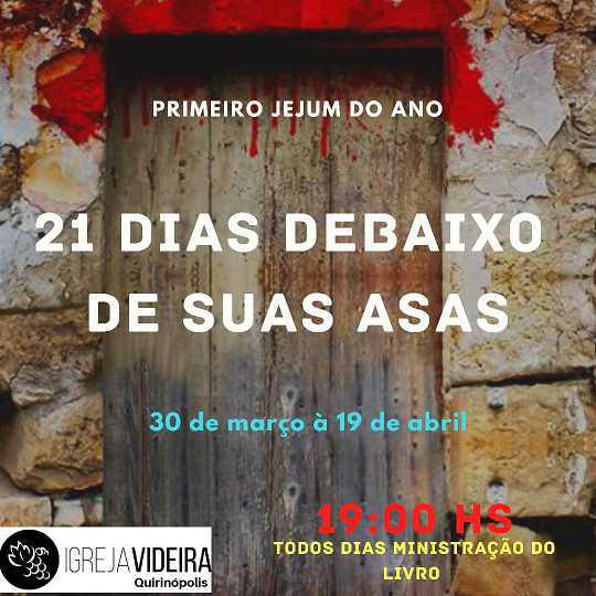 21 DIAS NO ESCONDERIJO DO ALTÍSSIMO