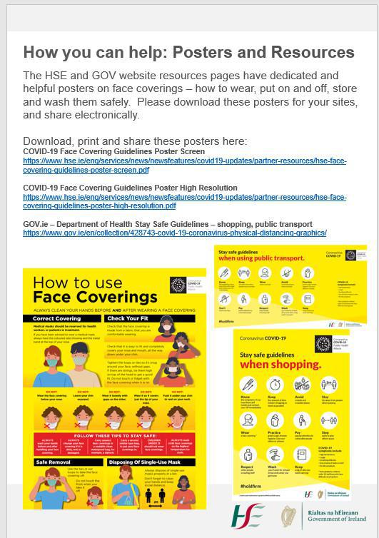 Face Coverings & Cloth Masks Information Campaign