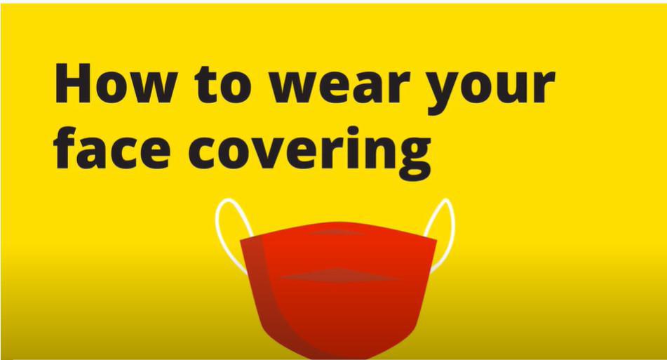 How to wear a face covering