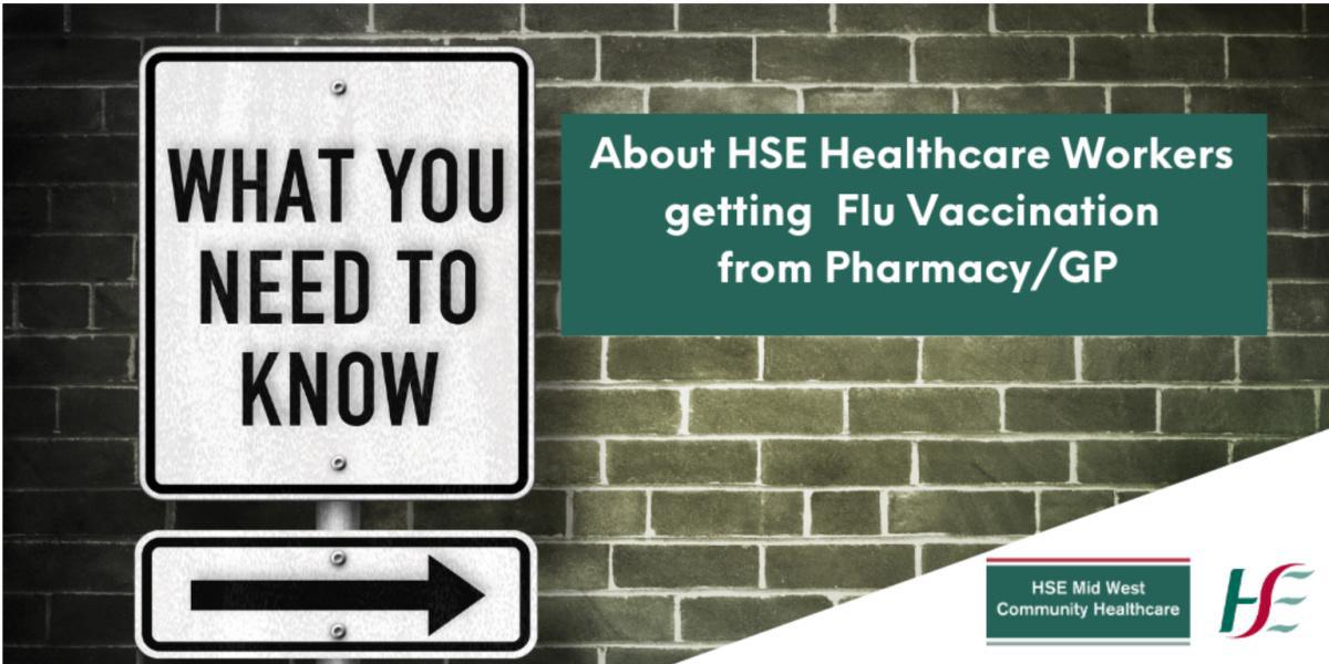 Process for HSE HCWs Flu Vaccination from Pharmacy/GP