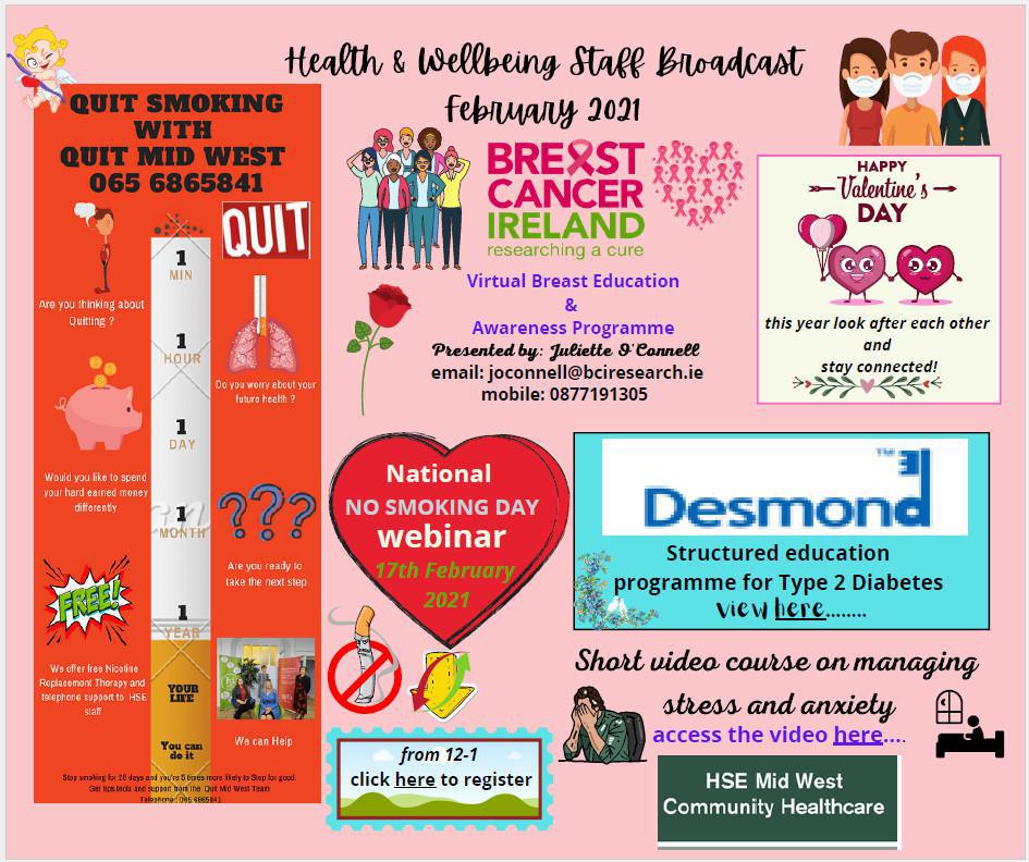 Health & Wellbeing Keeping Staff Informed Feb 21