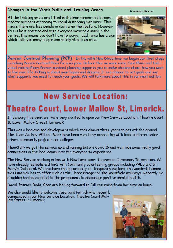 HSE Disability Training Services Limerick Newsletter November 2020