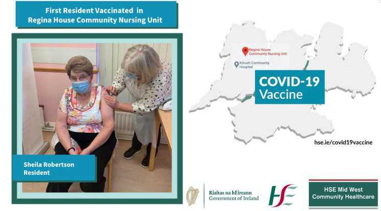 First Resident at Regina House CNU to Receive COVID-19 Vaccine Speaks to Clare FM