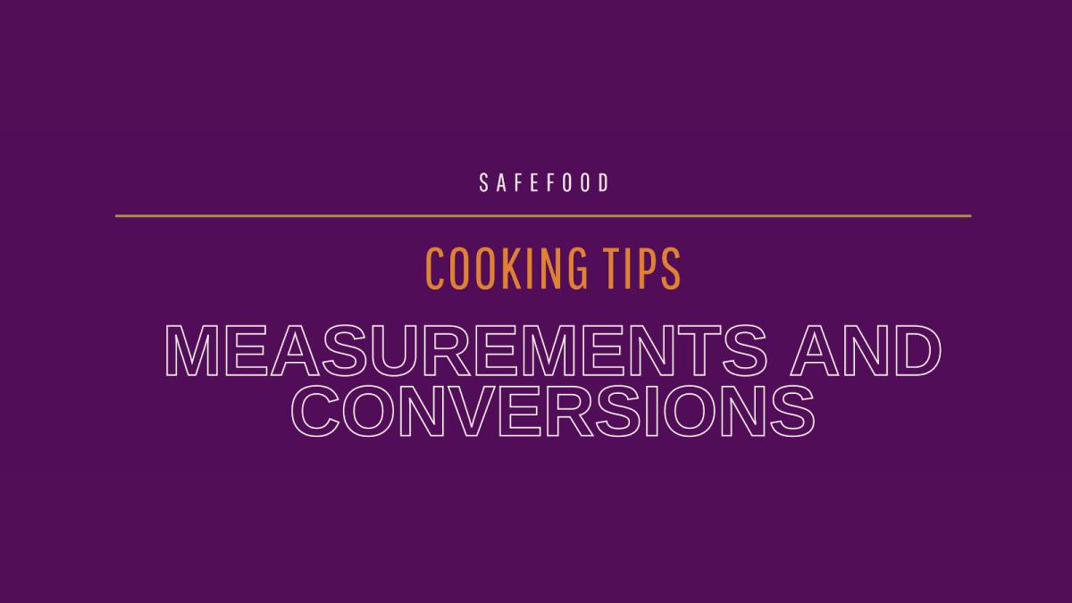 Top Tips when cooking – Measurements and Conversions How do I convert 350F0 to the temperatures on my oven?