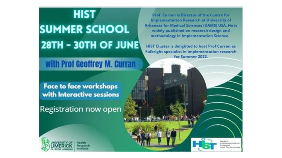 Registration open: Summer school HEALTH IMPLEMENTATION SCIENCE & TECHNOLOGY (HIST) Registration open: Summer school HEALTH IMPLEMENTATION SCIENCE & TECHNOLOGY (HIST)