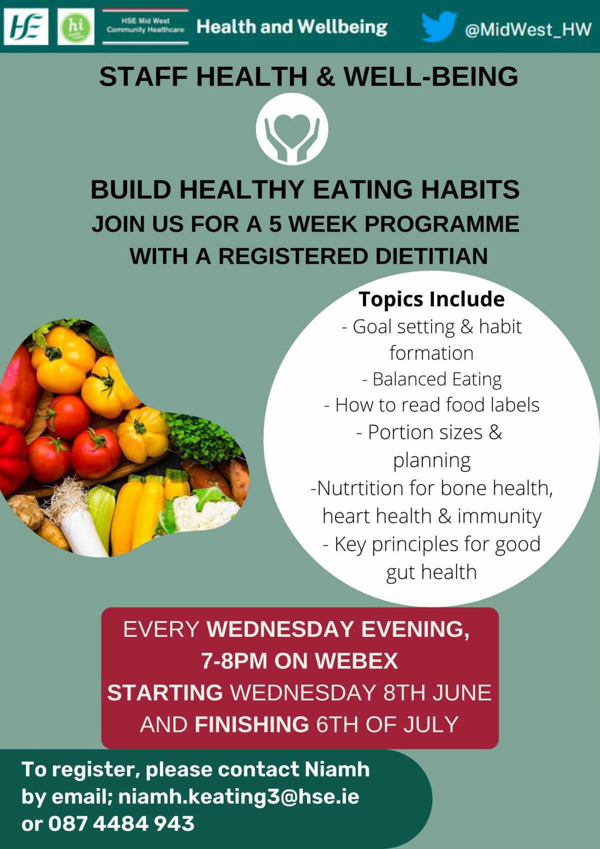 New Programme - Build Healthy Eating Habits This Summer New Programme - Build Healthy Eating Habits This Summer