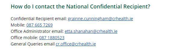 Confidential Recipient - Grainne Cunningham 