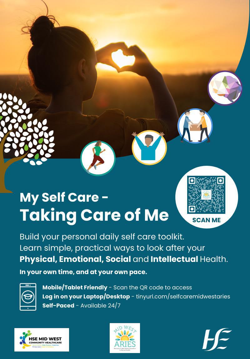 New Online Course - “My Self Care - Taking Care of Me”