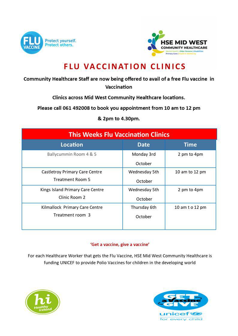 Launch of Flu Vaccination Campaign