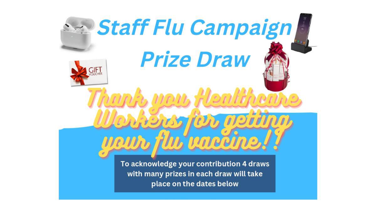 Staff Flu Campaign Prize Draws 2022