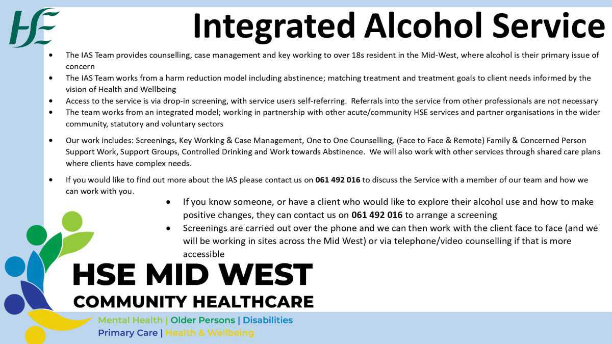 Health and Wellbeing Integrated Alcohol Service 