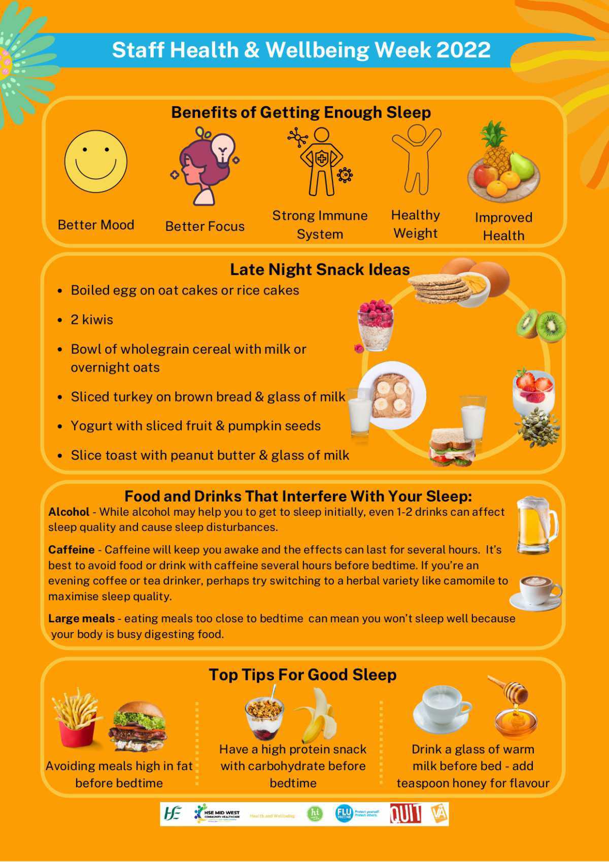 Staff Health and Wellbeing: Sleep