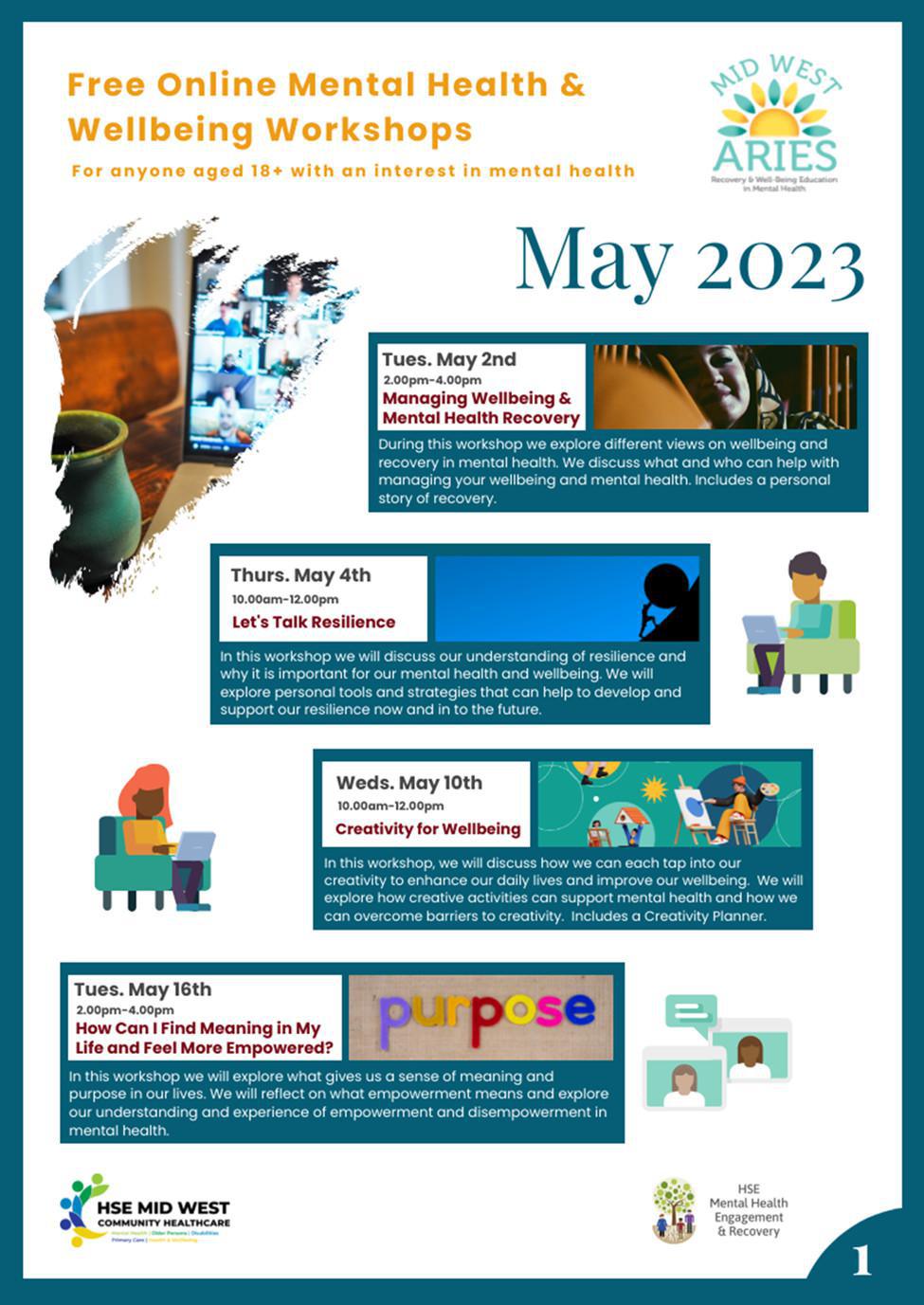 Mid West ARIES Online Community Timetable May 2023