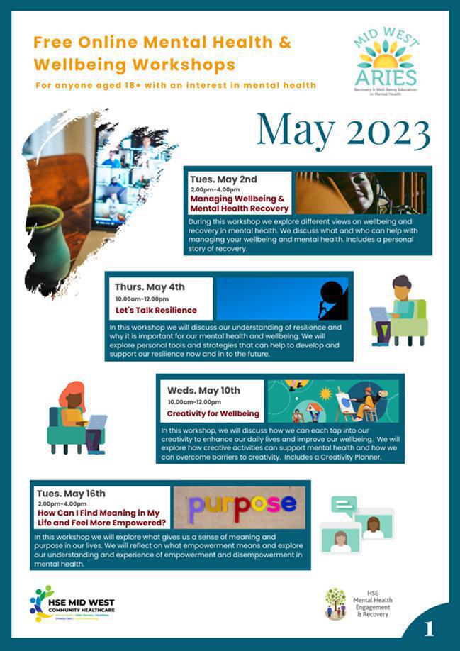 Mid West ARIES May 2023 Online Workshop Timetable & Webinar Mid West ARIES May 2023 Online Workshop Timetable & Webinar