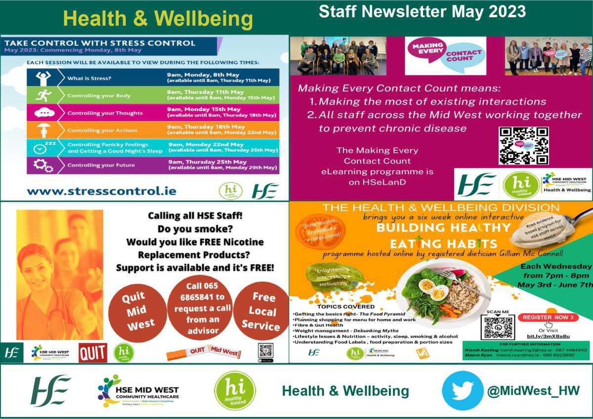 Health & Wellbeing Staff Newsletter, May 2023