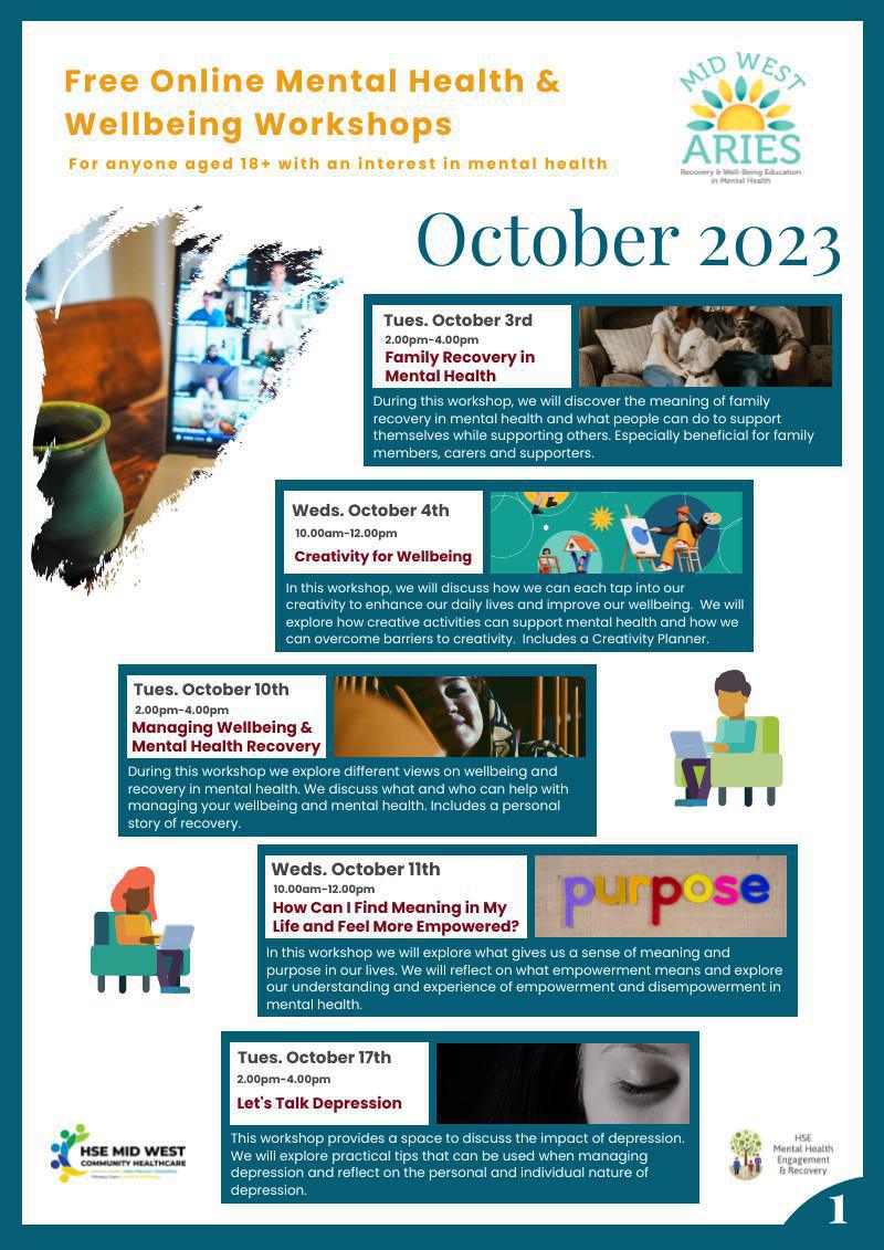 Mid West ARIES Event Schedule - October 2023 Mid West ARIES Event Schedule - October 2023