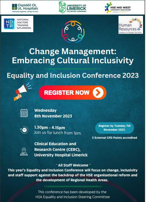 Register now for this years Equality and Inclusion Conference