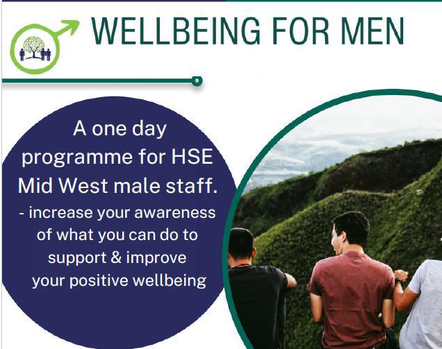 Wellbeing for men workshop in June 