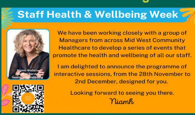 November edition Health and Wellbeing Staff Newsletter
