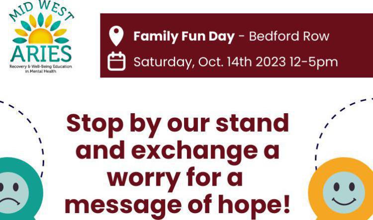 Mid West ARIES - Bedford Row Event - Limerick Mental Health Week - 14th October