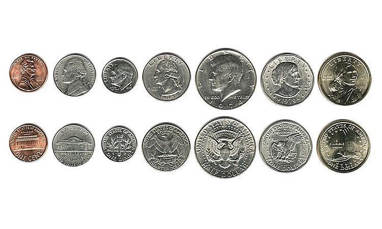 Sobre as moedas de dólar