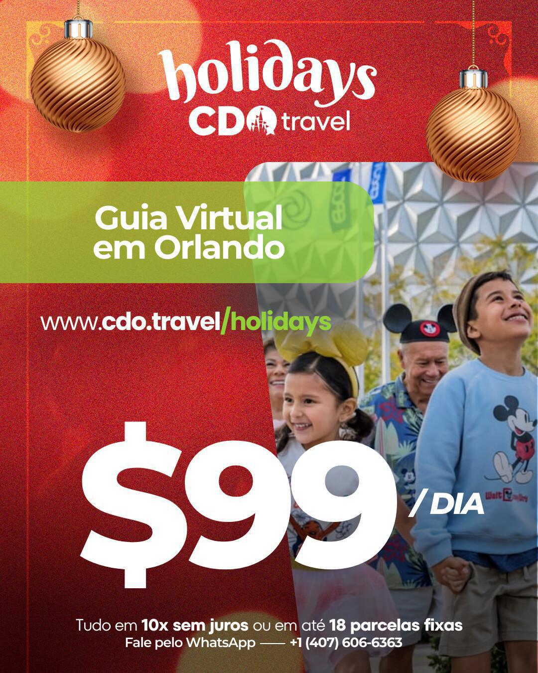 Guia Virtual em Orlando - $99 POR DIA (RESERVANDO 4 DIAS OU MAIS)
