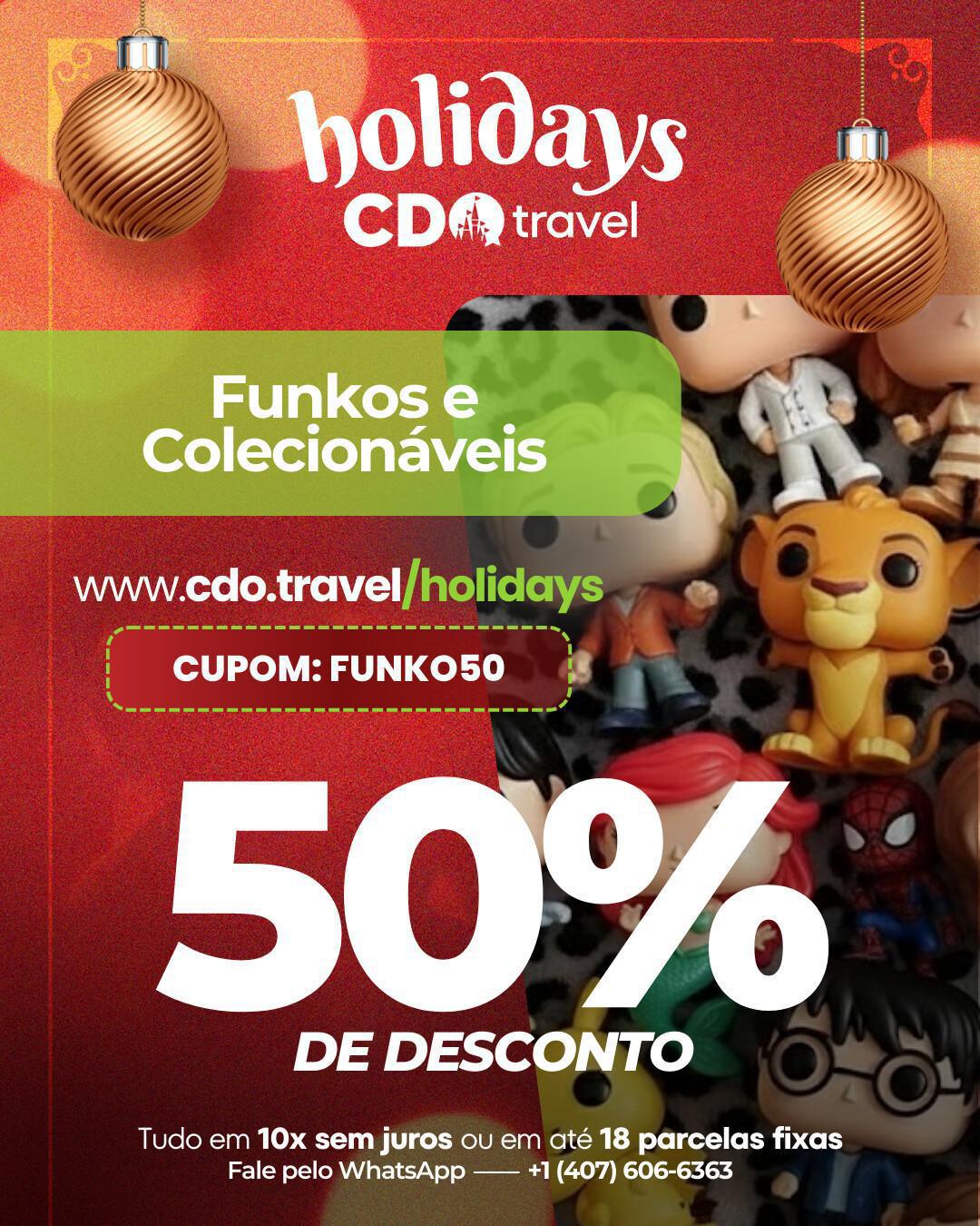 Funko Pop! e Colecionáveis na CDO Store - 50% DE DESCONTO