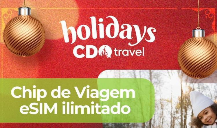 Chip de Viagem (eSIM ilimitado) - 50% DE DESCONTO