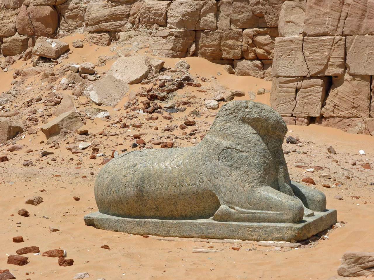 Sculpture de bélier, temple d'Amon