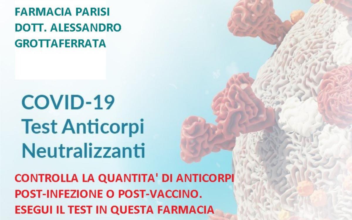 Test sierologico anticorpi Covid su sangue Test sierologico anticorpi Covid su sangue